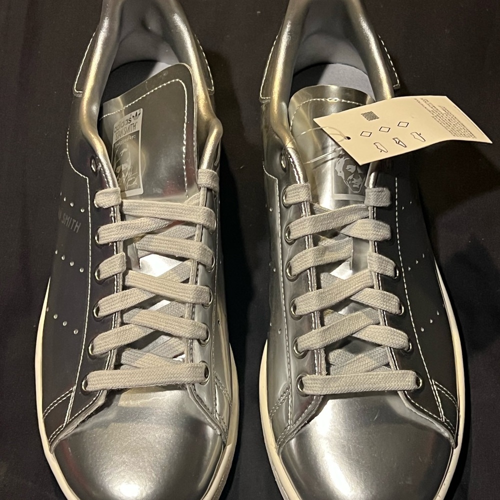 Adidas STAN SMITH grey leather sneakers